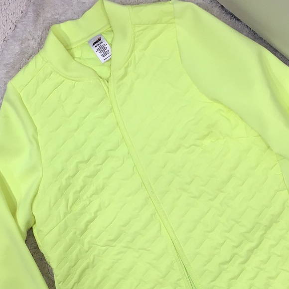Avia yellow/green quilted zip front jacket M - Picture 7 of 9